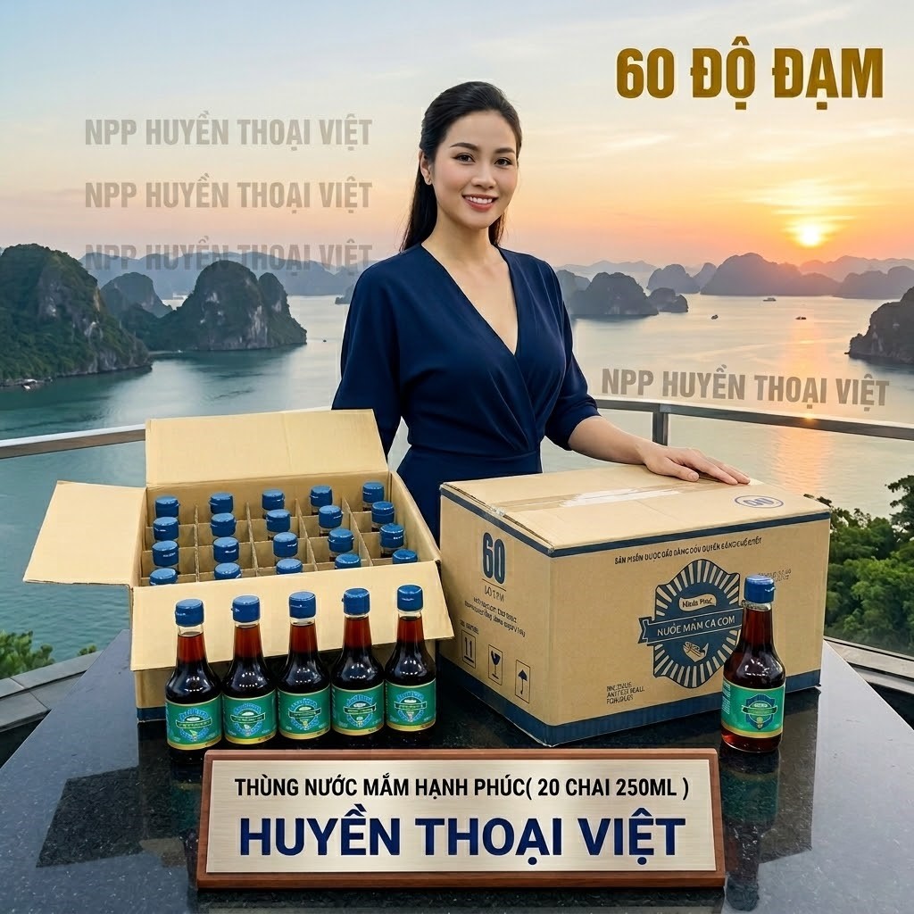 Thùng Hạnh Phúc 60 độ đạm chai 250ml-Thùng 20 Chai