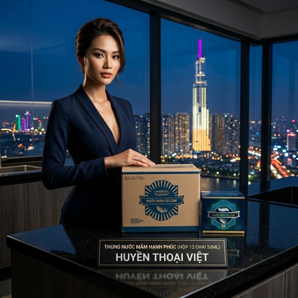 Thùng Hộp Hạnh Phúc 60 độ đạm chai 50ml( THÙNG 10 HỘP)