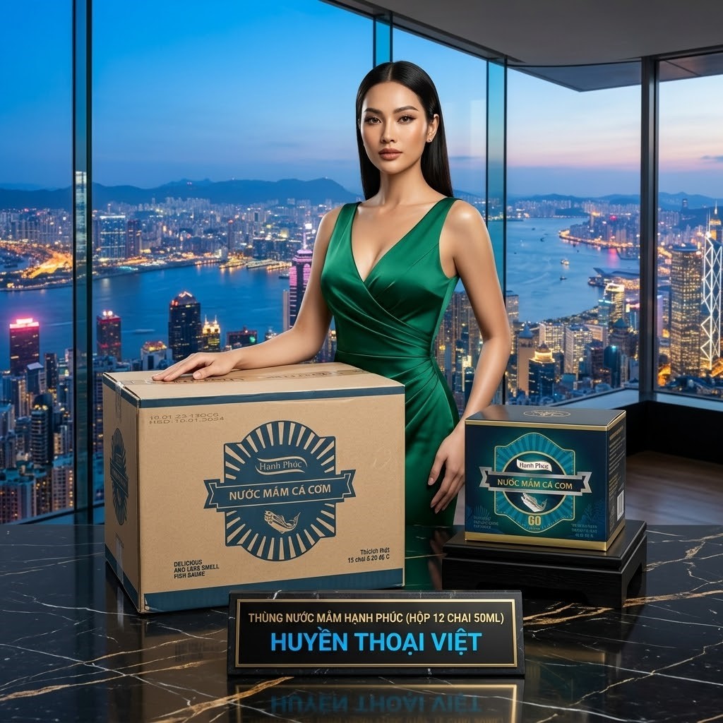 Thùng Hộp Hạnh Phúc 60 độ đạm chai 50ml( THÙNG 10 HỘP)