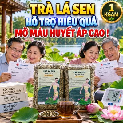 Trà lá sen nguyên Chất 1kg( 250g x 4 Bịch)