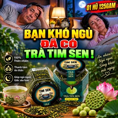 Trà tim sen Đồng Tháp 250gram( 02 Hũ x 125gam)